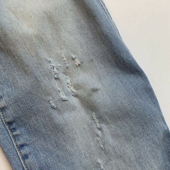 Genetic Los Angeles  Blue Daphne Skinny Jean Size 25 Distressed Raw Hem Women - Picture 4 of 11